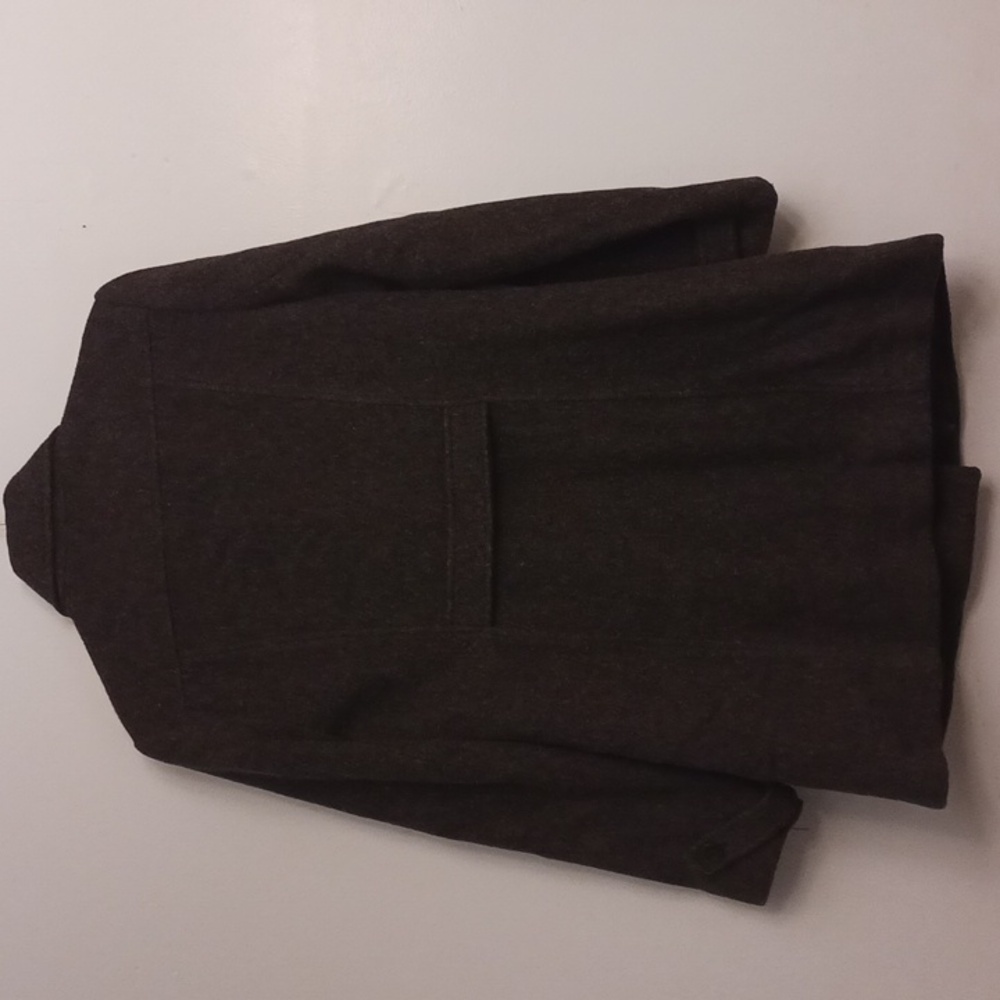 New York & Company size 8 women's dark black gray 80% wool double-breasted coat. - Picture 7 of 17